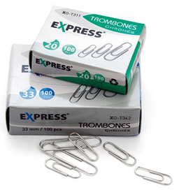 Boite de 12 attaches clip métal 32mm CROWN